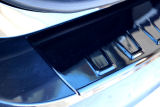 para Yeti facelift CITY 13+ panel protector del parachoques trasero Martinek Auto - diseño VV - negro BRILLANTE