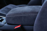 Kodiaq - genuine black perforated ALCANTARA jumbo box cover - WHITE weave
Click to view details.
