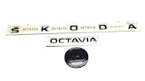 Octavia IV - original Skoda SPORTLINE black emblem set - SKODA + OCTAVIA + FRONT logo - F9R
Click to view details.