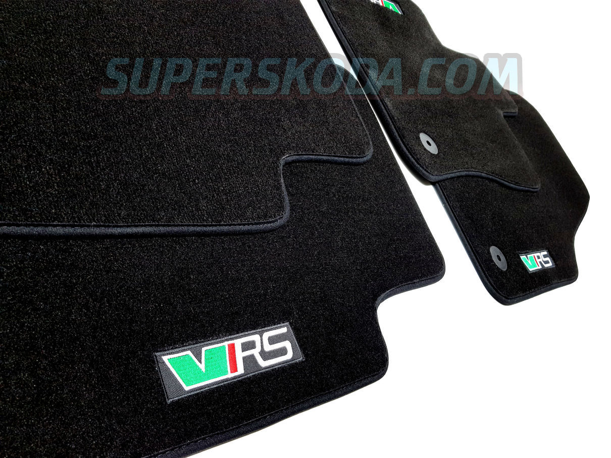for Kodiaq - highest quality (PA) interior floor mats - RS - BLACK - RHD