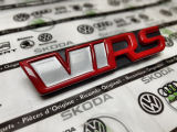 Emblem for the front grille - from 2019 Kodiaq RS - CORRIDA RED (F3K) - GLOW WHITE version