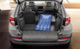 Karoq - uitklapbare kofferbakmat, textiel-rubber, origineel Skoda Auto, a.s. product - V2