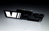 Embleem voor de voorgrille voor Octavia III RS design - MONTE CARLO BLACK - stralend WIT