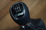 Octavia III - complete RS shifter with SILVER stitching for LHD cars