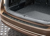 Octavia IV Limousine - panel protector parachoques trasero original Skoda - NEGRO BRILLANTE