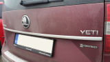Yeti 09-17 - originele Skoda achterkoffer BOVENKLEP - alu-look