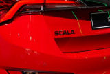 Scala - emblème arrière d'origine Skoda Auto, a.s. 'SCALA' - version noire MONTE CARLO
