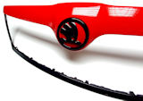 für Octavia II Facelift 09-13 - Kühlergrillrahmen lackiert in BLACK / RED Kühlergrillrahmen-DEVIL-X edition - I