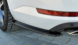 for Superb III - ABS plastic rear bumper side corner spoiler set - GLOSSY BLACK
