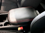 Kodiaq - leather cover for JumboBox - RED stitch