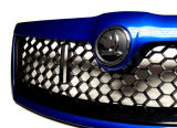 dla Octavia II facelift 09-13 - kompletna kratka w designie HONEYCOMB + ramka F5W RACE BLUE -2013 NOWOŚĆ