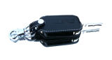 for Octavia II 04-12 - REAL leather protective case for your OEM key -with WHITE stitching- RS FACEL