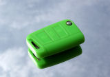 for Octavia III - silicone protective case for your OEM key - LIME GREEN - RS