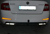 dla Octavia III - oryginalne spojlery Martinek przypominające wydech samochodowy - ALU - GLOWING WHITE