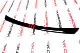 for Octavia III RS 13-17 - front bumper add-on spoiler GLOSSY BLACK - I.N.T. - RED V1 version