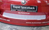 voor Rapid SpaceBack - ALU look achterbumper beschermpaneel MARTINEK AUTO