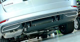 per Superb III SportLine - paraurti posteriore DTM diffusore aggiuntivo centrale Martinek Auto - NERO LUCIDO