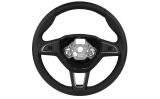 Superb II Facelift 2013-2015 - original Skoda leather 3-spoke performance MF steering wheel