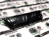 Eredeti Skoda 2023-as változat RS embléma - F9R BLACK alap - F9R BLACK VRS - Fényes fekete